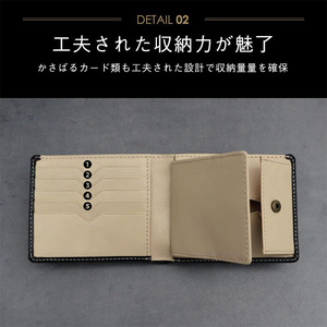 Japanese Style Oiled Leather <b>Wallet</b> 6 In <b>Men's</b> <b>RFID</b> Blocking Multifunctional Card Holder Solid Color Everyday Use - Product Image 3