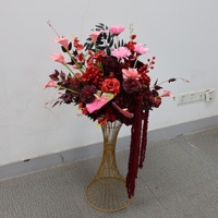 Arrangement floral de mariage, fleurs artificielles, centre de table de luxe pour la décoration de la cérémonie de mariage