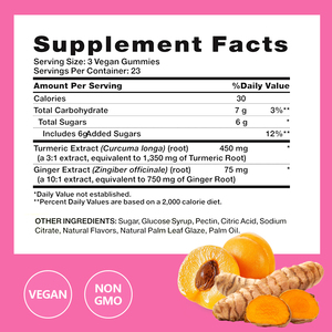 สารสกัดจากขิงขมิ้นขมิ้นชัน gummies สมุนไพรเพื่อสุขภาพปรับปรุงระบบภูมิคุ้มกัน - Product Image 3