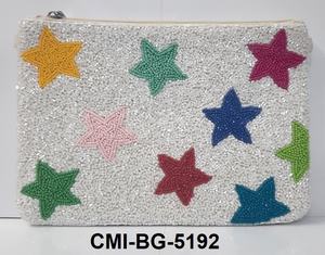 NOUVEAU DESIGN TRAVAIL PERLE FAIT MAIN 2025 EMBRAYAGE pour FEMMES PARTY et EVENING STAR ZIPPER CLUTCH - Product Image 2