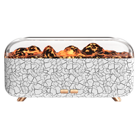 Diffuseur d'arômes électrique en plastique 3D réaliste en forme de cheminée, 300 ml, alimentation USB, brume froide, paysage volcanique, huiles essentielles, vente en gros