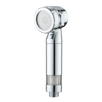 Pomme de douche à jet haute pression pour voyage Modes de pulvérisation multifonctions Matériau durable PP Cartouche Filtre