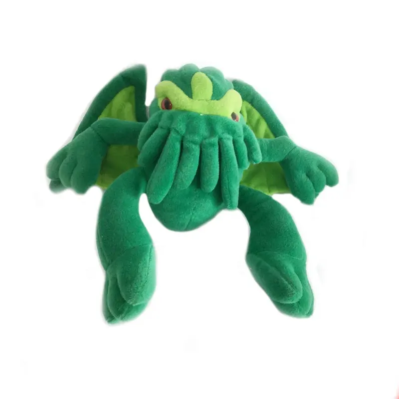Custom made cute green monster plush toy mascot plush toy wholesale plush toy monster