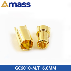 Connettore a banana Amass placcato oro 24k, terminale in rame, cavo di alimentazione 20A 500V DC Serie <span class=keywords><strong>GC</strong></span> - Product Image 6