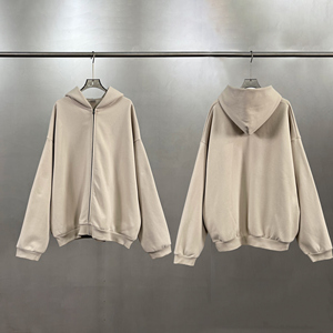 2025 Autumn/Winter New Zip-Up Cardigan 430G Fleece-Lined <b>Hoodie</b> - Product Image 3