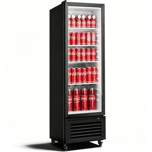 Vitrina Refrigerada Comercial Bajo Mostrador con Puerta de Vidrio Individual, Gabinete Duradero para Almacenamiento de Diversas Bebidas - Product Image 2