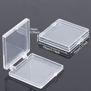 SUNSHING Clear Rigid <b>Plastic</b> <b>Box</b> <b>Display</b> Case for Lapel Pins Badges Dental Crowns Press on Nails Storage Packaging Boxes - Product Image 3