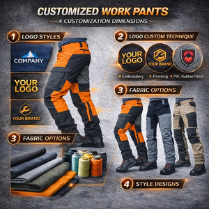 <span class=keywords><strong>Pantalones</strong></span> Cargo de Algodón Ligeros Personalizados <span class=keywords><strong>para</strong></span> Trabajo Mecánico Industrial, Ropa de Trabajo Transpirable con Múltiples Bolsillos <span class=keywords><strong>para</strong></span> Senderismo - Product Image 4