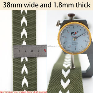 Cinta de Jacquard de Poliéster con Patrón de Flecha de Alta Calidad, Resistente al Desgarro, Suave, <span class=keywords><strong>para</strong></span> Correas de Bolsos, Correas <span class=keywords><strong>para</strong></span> Mascotas, Decoración de Prendas - Product Image 2