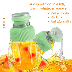 Vaso Exprimidor Portátil Eléctrico Inalámbrico Pequeño para el Hogar, Vaso Exprimidor de Frutas para Estudiantes, Gran Capacidad, Tipo Cubo, para la Escuela y el Hogar - Product Image 4