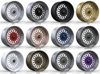 Nuevas llantas forjadas de 2 piezas de 18"-26" con diseño retro de malla multirradio y borde pulido, llantas de aleación personalizadas para coches de pasajeros Audi, BMW, Toyota, Benz
