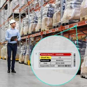 Etiquetas Electrónicas de Estante Automáticas, Etiquetas de Precio Digitales Inteligentes para Cambio de Precio, Etiqueta Magnética Resistente para Almacén - Product Image 1