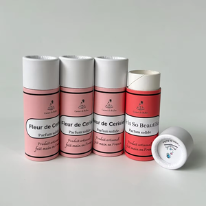 Push LipStick Bálsamo labial Cosmético orgánico Ecológico Tubo de papel biodegradable Tamaño personalizado Desodorante Tubo con embalaje - Product Image 1