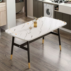 Ensemble <span class=keywords><strong>de</strong></span> table à manger rectangulaire simple et moderne nordique, en bois massif, meubles <span class=keywords><strong>de</strong></span> maison, salon, <span class=keywords><strong>6</strong></span> places, comprend des <span class=keywords><strong>chaises</strong></span> - Product Image 2