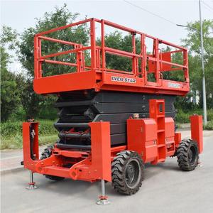 Plataforma Elevadora de Tijera Eléctrica Autopropulsada Ever Star, Altura de Plataforma de 6-14 Metros, Neumáticos para Terreno Accidentado, Uso Industrial - Product Image 1