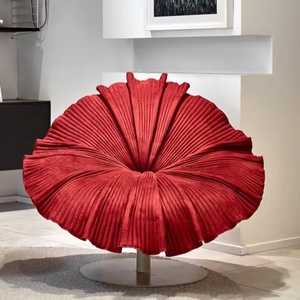 Silla de ocio de diseño moderno 2025 para silla de decoración de sala de estar con base redonda - Product Image 5