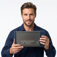 Alimentation à découpage LED 10A, sortie unique 12V 50/60Hz, entrée 100-250VAC, alimentation CC 400W pour montage sur rail DIN, usage industriel