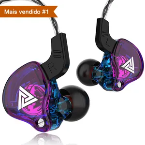 QKZ AK6 Universal 3,5mm en la oreja Auriculares HiFi Auriculares deportivos Auriculares con cable Auriculares Música Auriculares auricular deportivo