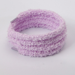 <span class=keywords><strong>Lacet</strong></span> rond en peluche de 1cm en forme de chenille mignonne d'automne et d'hiver <span class=keywords><strong>pour</strong></span> chaussures décontractées - Product Image 6