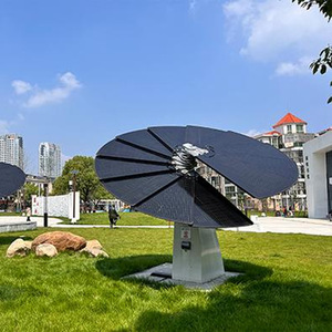 Dreiachsiges Smart Sunflower MPPT Landscape Tracking Solarpanels ystem mit Batterie wechsel richter Außen energie generator