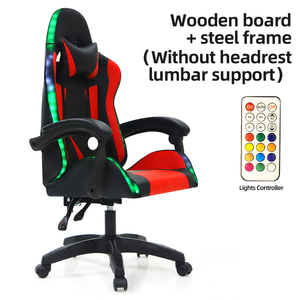 Chaise de jeu <span class=keywords><strong>PC</strong></span> de course 2024 de haute qualité, ergonomique, inclinable, en cuir PU, avec repose-pieds massant, RGB, pivotante à 360°, en métal, avec refroidissement - Product Image 3