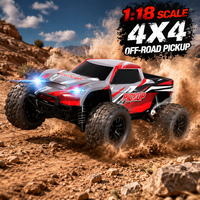 Voiture RC 4x4 haute vitesse 1/18 2,4 GHz, Monster Truck tout-terrain entièrement proportionnel, Buggy télécommandé avec barre anti-roulis et chargeur YH18001