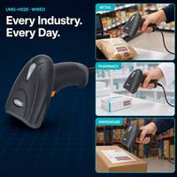 Lecteur de codes QR 2D portable HS20 à décodage rapide, USB Plug and Play pour pharmacies, dispensaires et points de vente (PDV)