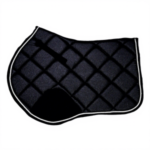 Premium Cotton Horse Saddle Pad Set with Ear Bonnets and Fetlock <b>Boots</b> for Jumping and Dressage Equestrian Equipment - Product Image 1