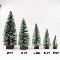 Großhandel Mini-Weihnachtsbaum Dekorationsartikel Wohndekor Luxusartikel Geschenke 10-30cm Hoch PVC Tischdekoration MC002-W