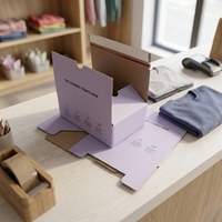 Boîtes aux lettres personnalisées avec logo, emballage en carton, boîte d'expédition, sacs d'expédition en kraft pour l'emballage des vêtements