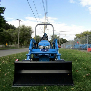 High Performance 35HP for Engine 4X4 Wheel Tractor Loader with Quick Attach Bucket Blue Farm Use - Product Image 1
