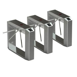 Tourniquet semi-automatique à trois bras en acier inoxydable 304, capacité de 35-40 personnes/minute, largeur de passage 600-900 mm, finition brossée - Product Image 6