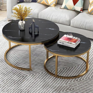<span class=keywords><strong>Table</strong></span> d'appoint <span class=keywords><strong>ronde</strong></span> moderne simple pouvant être combinée avec une <span class=keywords><strong>table</strong></span> <span class=keywords><strong>console</strong></span> de salon télescopique <span class=keywords><strong>extensible</strong></span> de luxe léger - Product Image 2