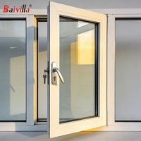 Ventanas Abatibles Modernas para Cocina al por Mayor, Marco de Plástico, Aluminio, UPVC, Vidrio Compuesto, Aislamiento Térmico, Insonorizadas, Ahorro Energético