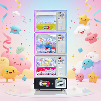 Machine à capsules en métal à trois niveaux, console de jeu d'arcade, machine à jeux à monnayeur, machine à griffes commerciale personnalisée, garantie 1 an