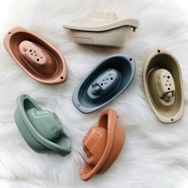 Силиконовая Экологически чистая Детская ванна, складная лодка, подарки для ребенка