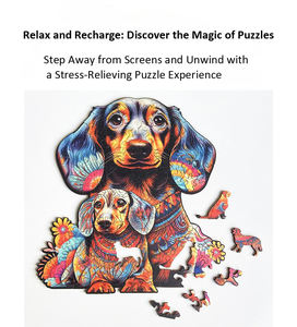 Hamaileon Halloween Night Casse-tête en bois 3D personnalisé 80 ~ 450pcs Puzzle animal de forme irrégulière en tailles XL L M S - Product Image 2