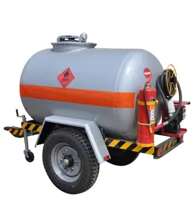 mobile tanker trailer diesel fuel bowser 2 wheel trailer