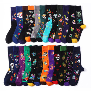 Calzini Pafu Halloween con Teschio e Scheletro, Calzini in Cotone Novità per il Giorno dei Morti, per Uomini e Donne - Product Image 3