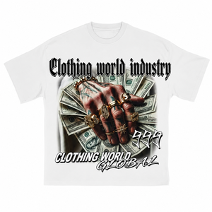 Camiseta OEM de gran tamaño, personalizada con logotipo, impresión en serigrafía, manga corta, algodón, talla grande, para hombre. - Product Image 2