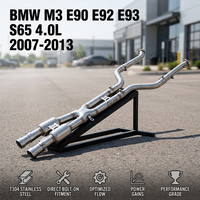 Untuk BMW M3 E90 E92 E93 S65 4.0L 2007-2013 X-Pipe Midpipe Dengan Sport Cats T304 Stainless Steel Pipa Knalpot Performa Tinggi