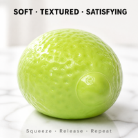 Jouet Squishy Changeant de Couleur Citron Anti-Stress, Jouets Fidget à Presser, Balle Anti-Stress Souple Citron Vert