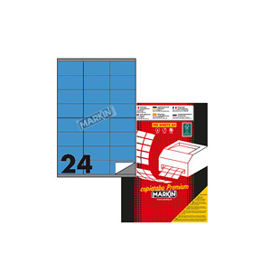 Blister texturé multi-usages de 100 feuilles 24 étiquettes adhésives personnalisées bleues avec logo fournisseurs - Product Image 2