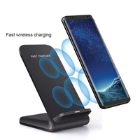 Support de charge sans fil rapide en paille de blé et ABS, station de charge sans fil Type C 15W, cadeau d'entreprise