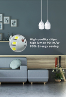 50W Haute Qualité Led Ampoule T125 B22 E27 Luminosité led lampe d'éclairage led ampoule lumières T ampoule
