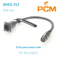 5pin XLR mâle à femelle câble d'extension XLR châssis connecteur DMX512 DMX lumière scène cordon ligne pour Neutrik XLR montage sur panneau micro