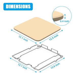 Ensemble de pierres à pizza Senershuo pour four à bois extérieur, en cordierite, résistant à la chaleur, modèle <span class=keywords><strong>Ninja</strong></span> OO101 - Product Image 2