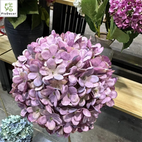 Vente chaude grandes fleurs d'hortensias soie artificielle décorations florales à tige unique pour le mariage à la maison