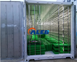 Heißer Verkauf: 40-Fuß-Hydroponik-Futteranbausystem im Container – Gewächshaus für die Landwirtschaft im Container - Product Image 6