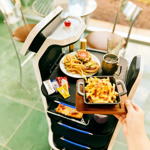 Robot de livraison de nourriture intelligent Renhuan AX-1612 Mars à 4 niveaux pour restaurant, robot serveur <span class=keywords><strong>autonome</strong></span> avec évitement d'obstacles 3D - Product Image 4